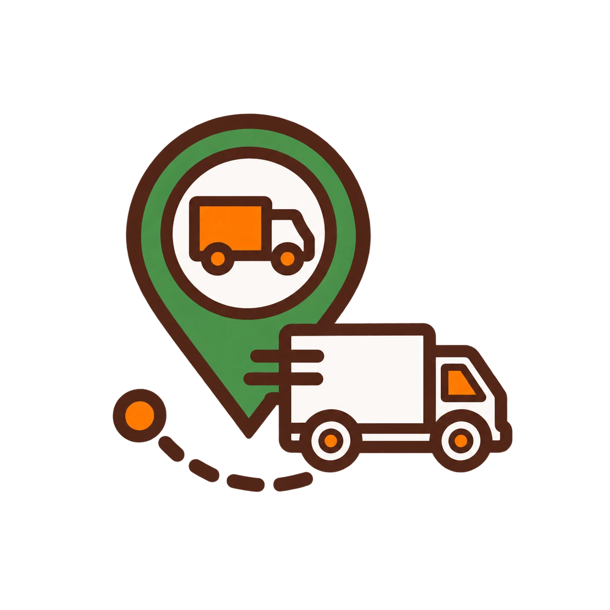 Logistics and dispatch icon