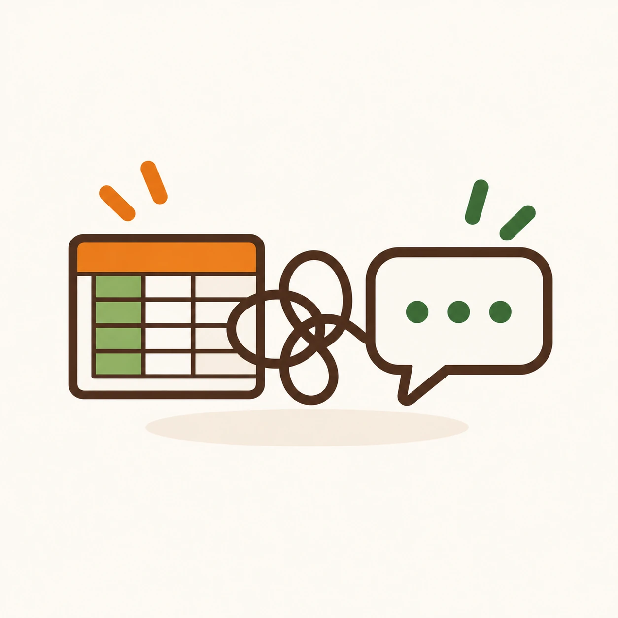 Excel and WhatsApp based operations icon
